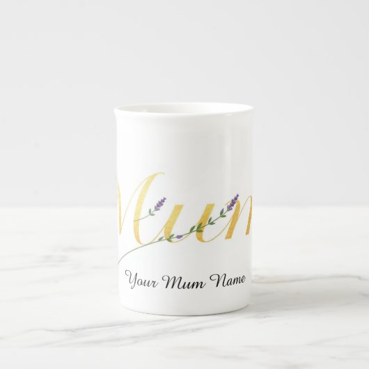 Classic Golden Mum Mother's Day Keepsake ボーンチャイナマグカップ (正面)