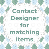 Classic Golf Green And Blue Baby Boy Shower Favor ラウンドシール