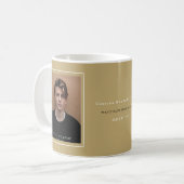 Classic Grad's Monogram 'G' Mortarboard Minimalist コーヒーマグカップ (正面左)