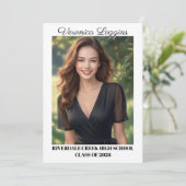 Classic Graduation Announcement Photo Cards 招待状 (スタンド正面)