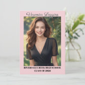 Classic Graduation Announcement Photo Cards 招待状 (スタンド正面)