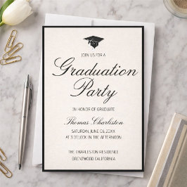 Classic Graduation Invitations 招待状