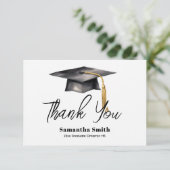 Classic Graduation Party Flat Thank You Card サンキューカード (スタンド正面)