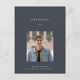 Classic Graduation Photo Card | Announcement ポストカード