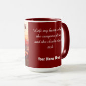 Classic Grand Canyon WPA Style Personalized マグカップ (正面右)