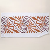 Classic Greek Elegance Neutral  ビーチタオル (正面)