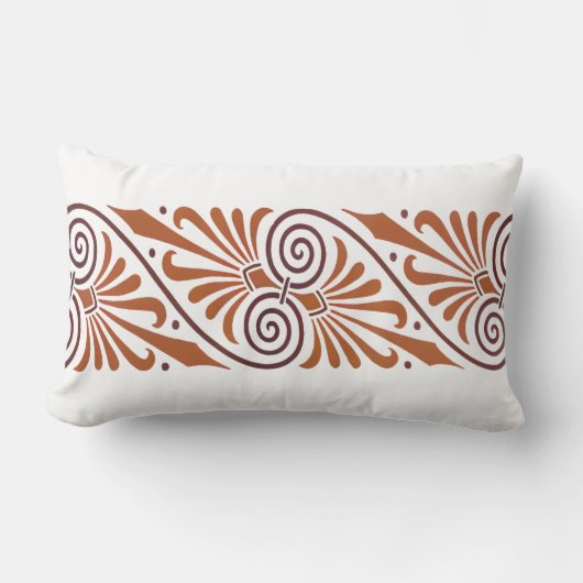 Classic Greek Elegance Neutral  ランバークッション (正面)