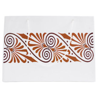 Classic Greek Elegance Neutral  ラージペーパーバッグ