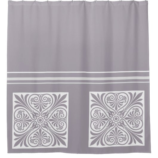 Classic Greek Inspired  シャワーカーテン (正面)