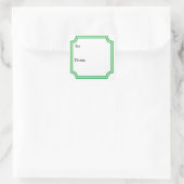 Classic Green スクエアシール (バッグ)