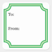 Classic Green スクエアシール (正面)