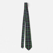 Classic Green and Red Tartan Plaid Pattern ネクタイ (裏面)