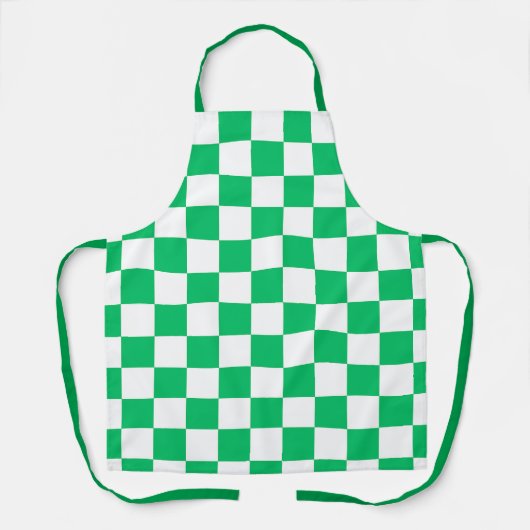 Classic green checkered  エプロン (正面)