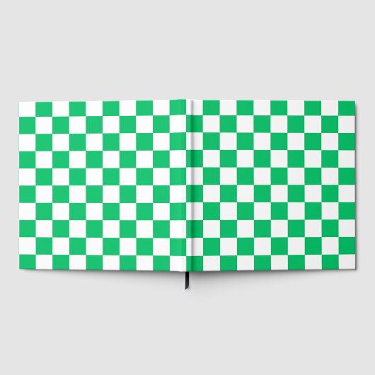 Classic green checkered  ゲストブック (全面)