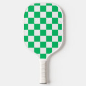 Classic green checkered  ピックルボールラケット (正面)