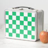 Classic green checkered  メタルランチボックス (インサイチュ)