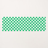 Classic green checkered  ヨガマット (裏面(横))