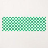 Classic green checkered  ヨガマット (正面(横))