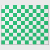 Classic green checkered  ラッピングペーパー (フラット)