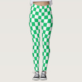 Classic green checkered  レギンス (正面)