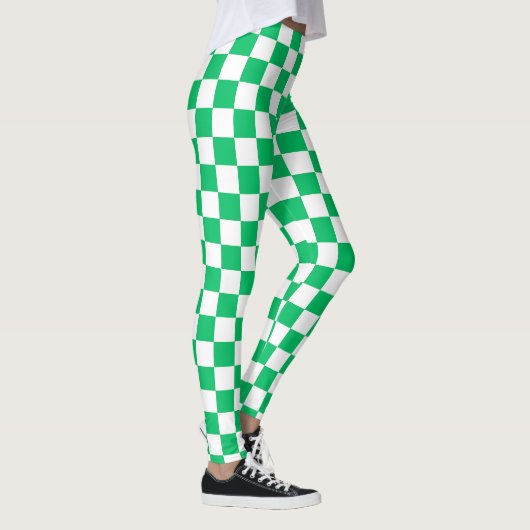 Classic green checkered  レギンス (右)
