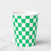 Classic green checkered  紙コップ (左)
