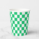 Classic green checkered  紙コップ (右)