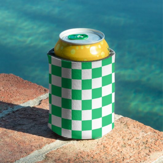 Classic green checkered  缶クーラー (インサイチュ プール)
