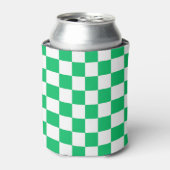 Classic green checkered  缶クーラー (缶正面)