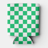 Classic green checkered  缶クーラー (正面)