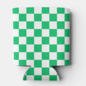 Classic green checkered  缶クーラー (裏面)