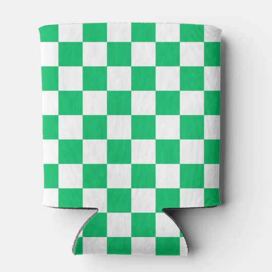 Classic green checkered  缶クーラー (裏面)