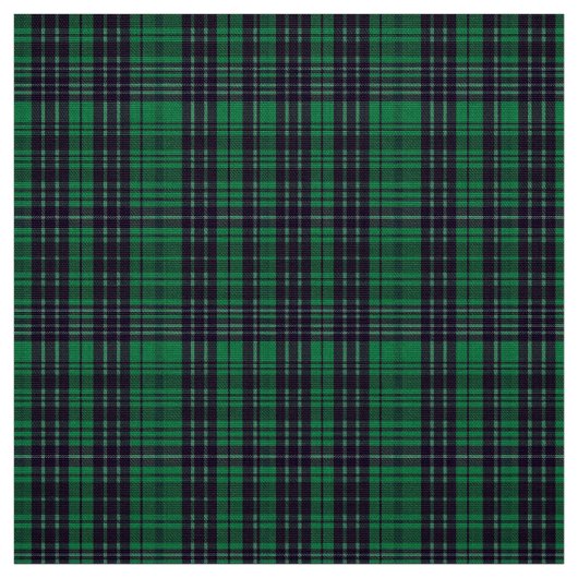 Classic Green Checkered Polyester Poplin Fabric ファブリック (見本)