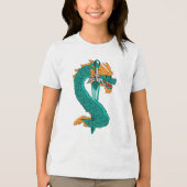 Classic Green Dragon Sword Crest トライブレンドＴシャツ (正面)