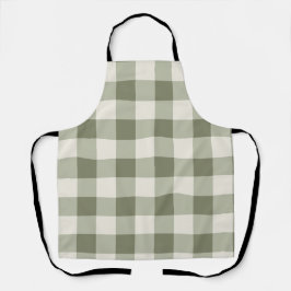 Classic Green Farmhouse Gingham Style エプロン
