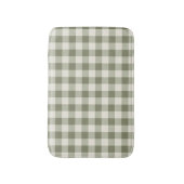 Classic Green Farmhouse Gingham Style バスマット (正面縦)