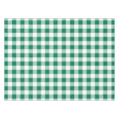 Classic Green Gingham Seamless Pattern テーブルクロス (正面(横))