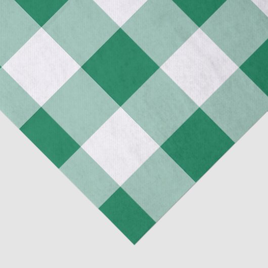 Classic Green Gingham Seamless Pattern 薄葉紙 (詳細)