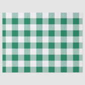 Classic Green Gingham Seamless Pattern 薄葉紙 (正面)