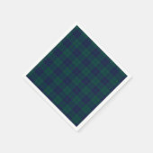 Classic Green Navy Tartan Plaid Pattern スタンダードカクテルナプキン (角)