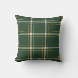 Classic Green Plaid Christmas クッション