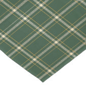 Classic Green Plaid Christmas ショートテーブルランナー (コーナー)