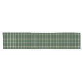 Classic Green Plaid Christmas ショートテーブルランナー (横)