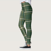 Classic Green Plaid Christmas レギンス (左)