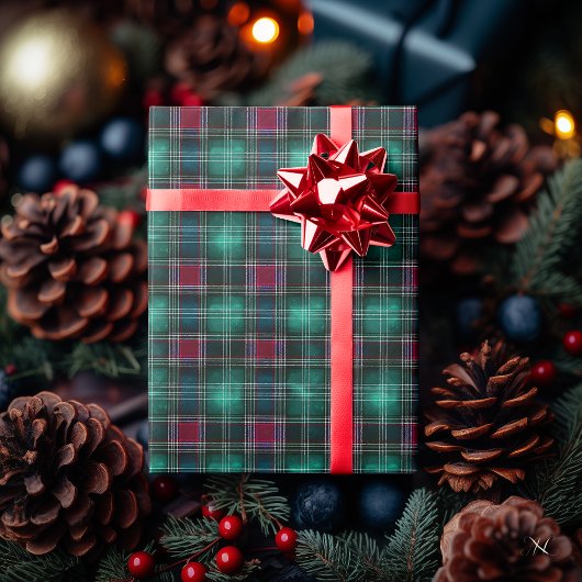 Classic Green Tartan Plaid Wrapping Paper ラッピングペーパー