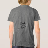 Classic Grey Basic T-Shirt – Comfortable Everyday  トライブレンドＴシャツ (裏面)