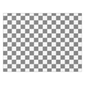 Classic grey checkerboard テーブルクロス (正面(横))