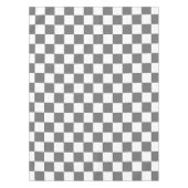 Classic grey checkerboard テーブルクロス (正面)