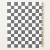 Classic grey checkerboard プランナー手帳 (裏面)