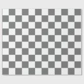 Classic grey checkerboard ラッピングペーパー (フラット)